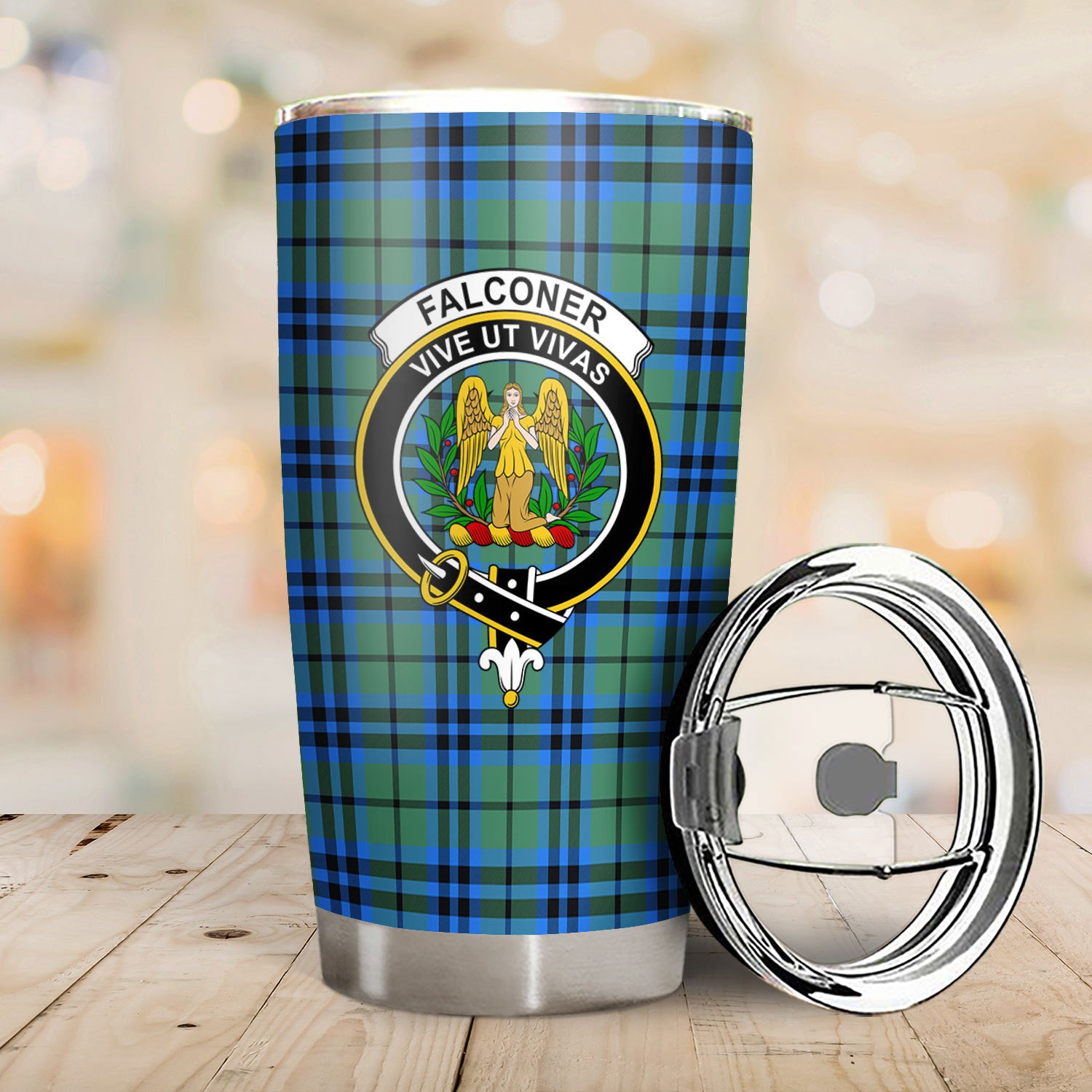 Falconer Tartan Crest Tumbler