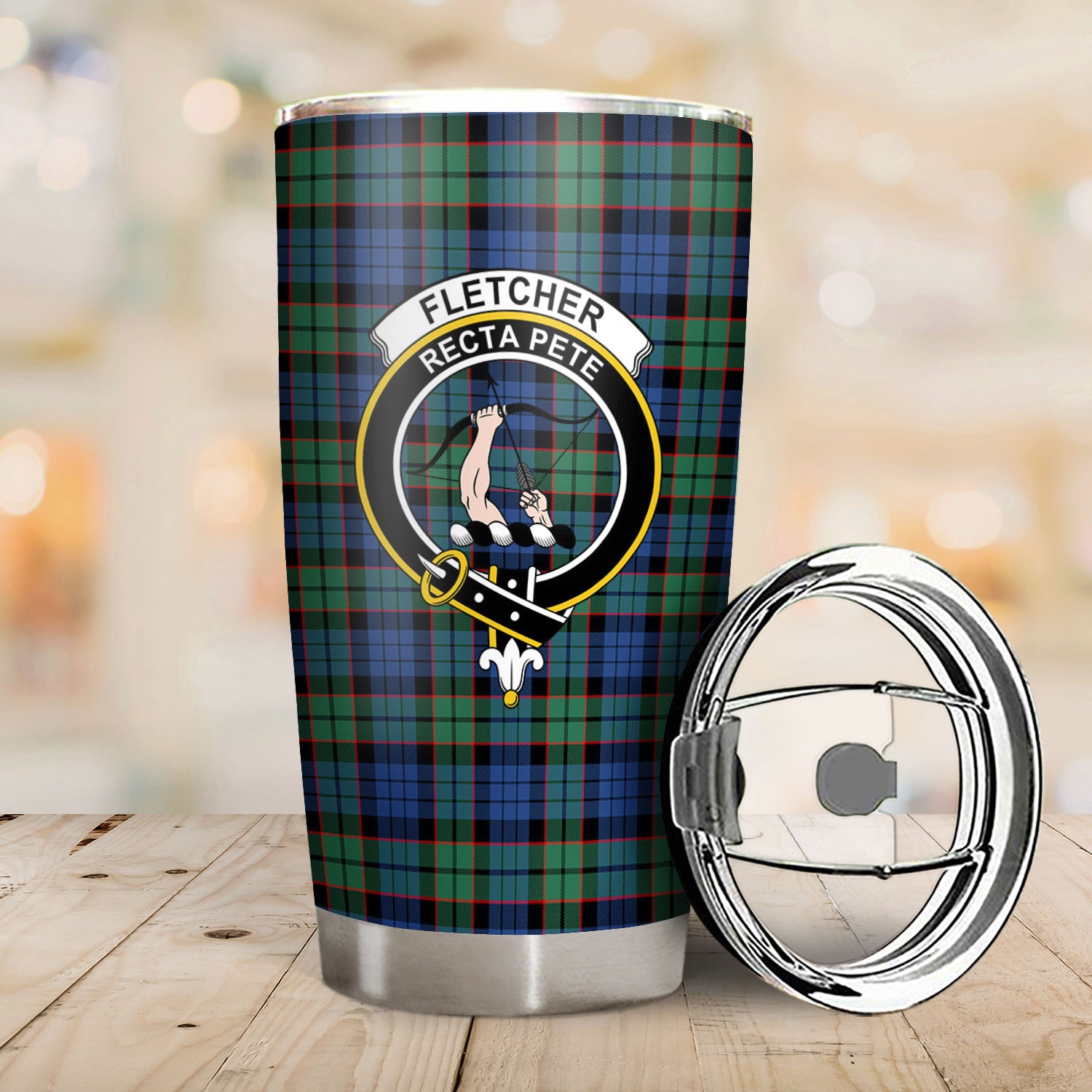 Fletcher Ancient Tartan Crest Tumbler