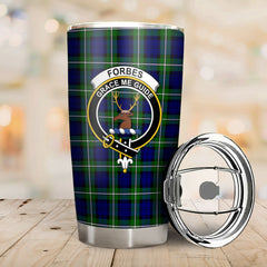 Forbes Modern Tartan Crest Tumbler