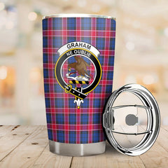 Graham of Menteith Red Tartan Crest Tumbler