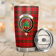 Grant Modern Tartan Crest Tumbler