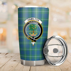 Hamilton Hunting Ancient Tartan Crest Tumbler