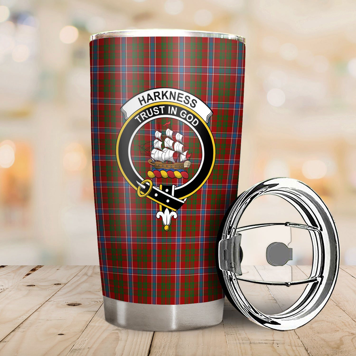 Harkness Dress Tartan Crest Tumbler