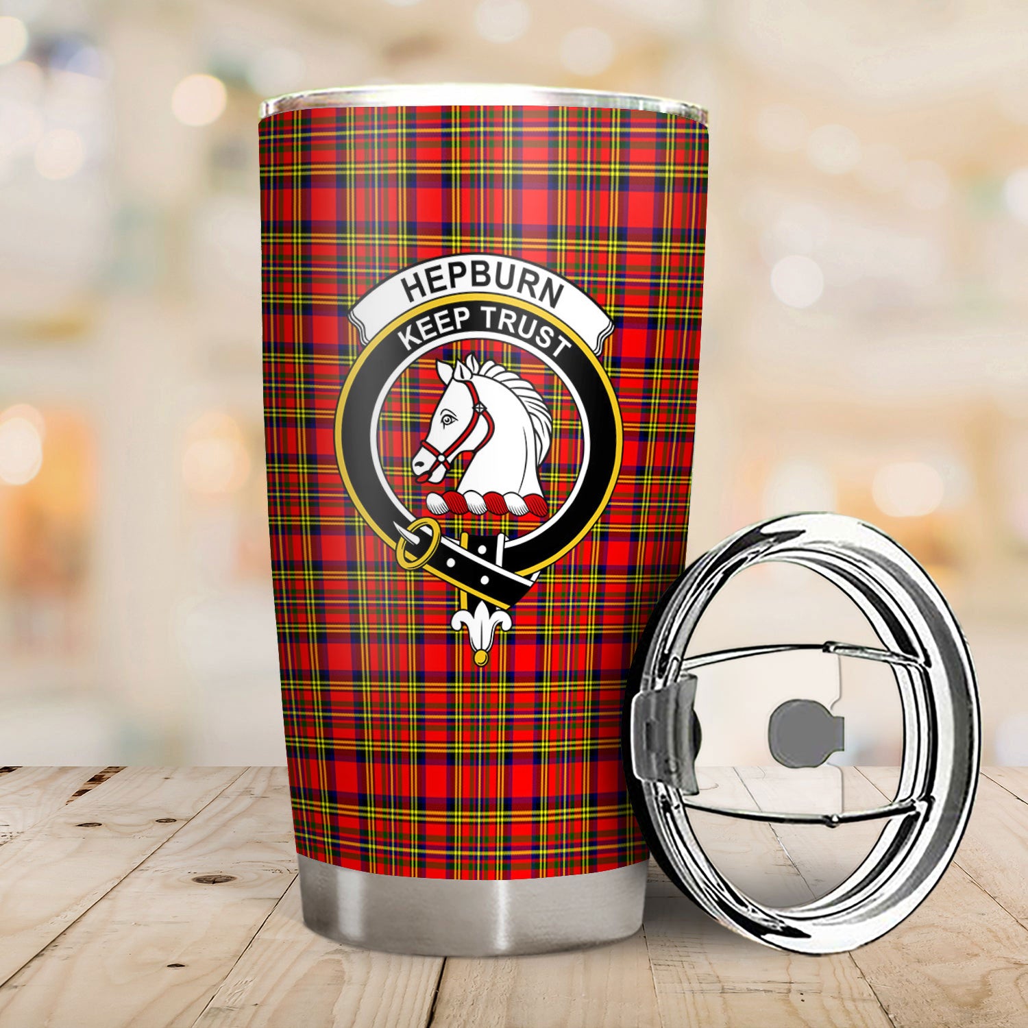 Hepburn Tartan Crest Tumbler