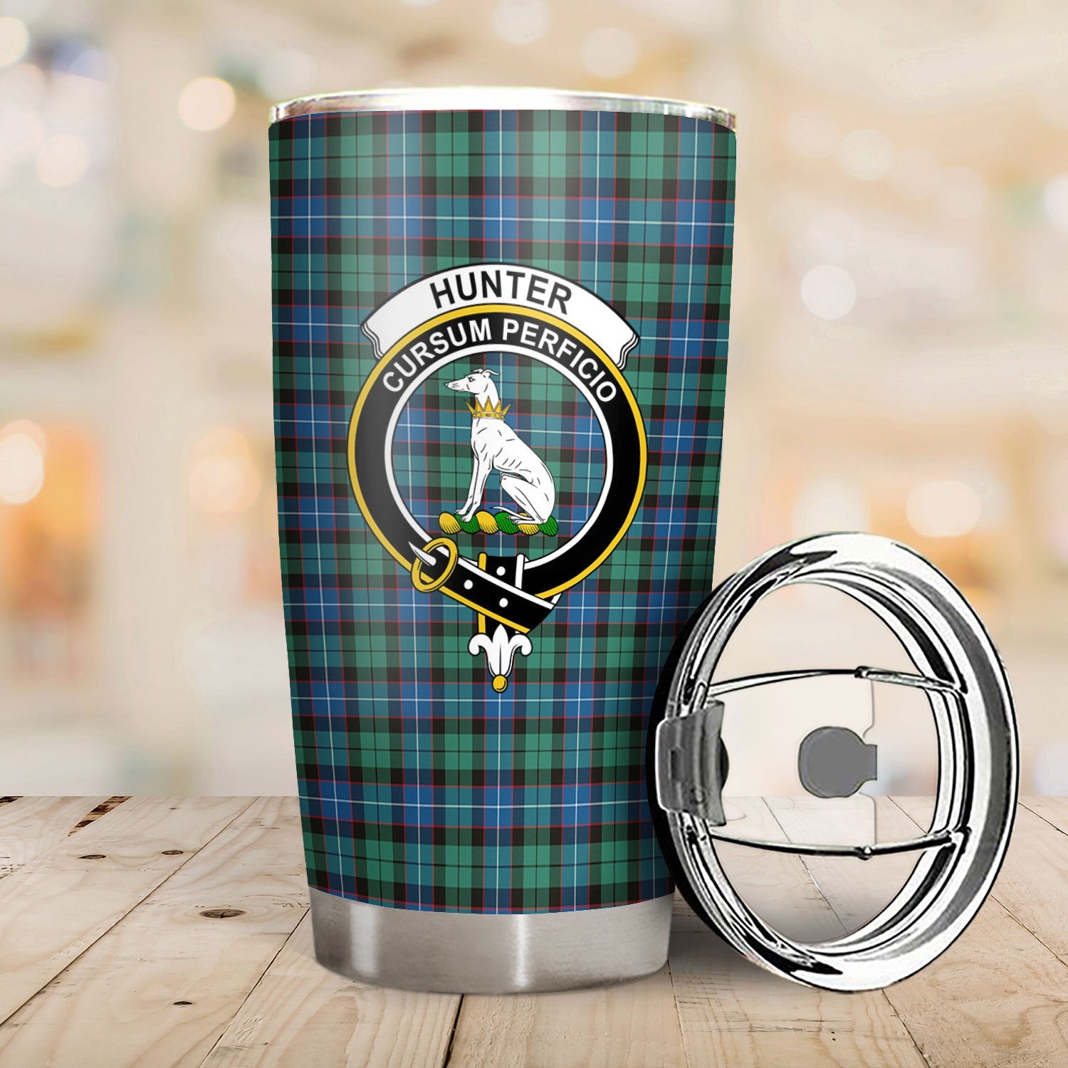 Hunter Ancient Tartan Crest Tumbler