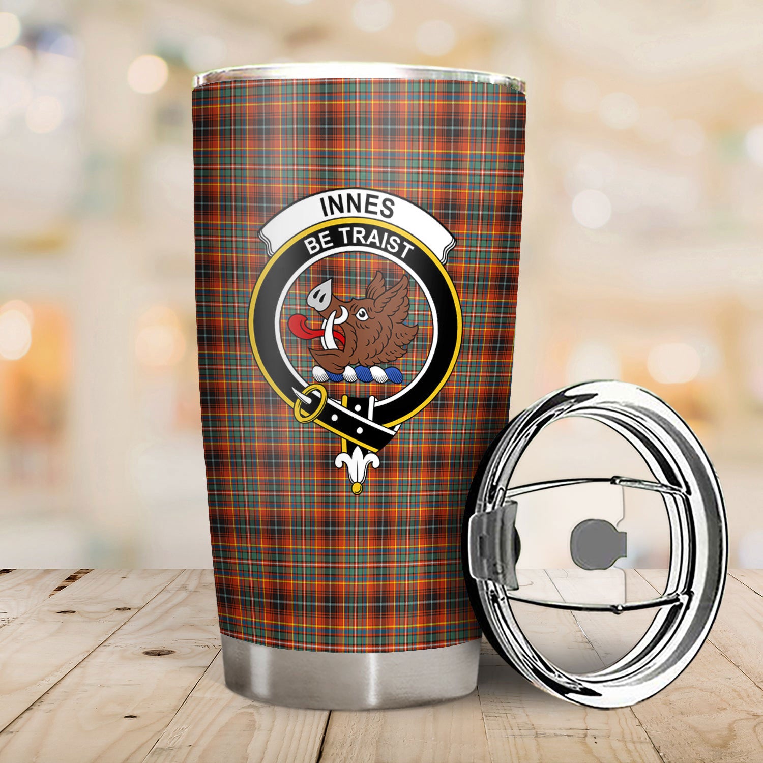 Innes Ancient Tartan Crest Tumbler