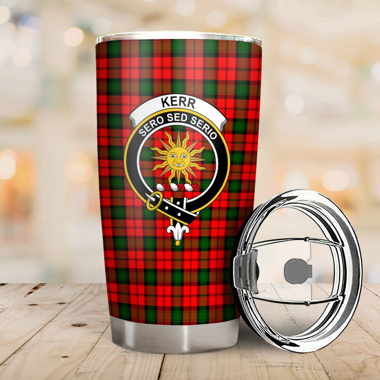 Kerr Modern Tartan Crest Tumbler