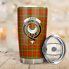 Leask Tartan Crest Tumbler