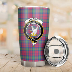 Lindsay Ancient Tartan Crest Tumbler