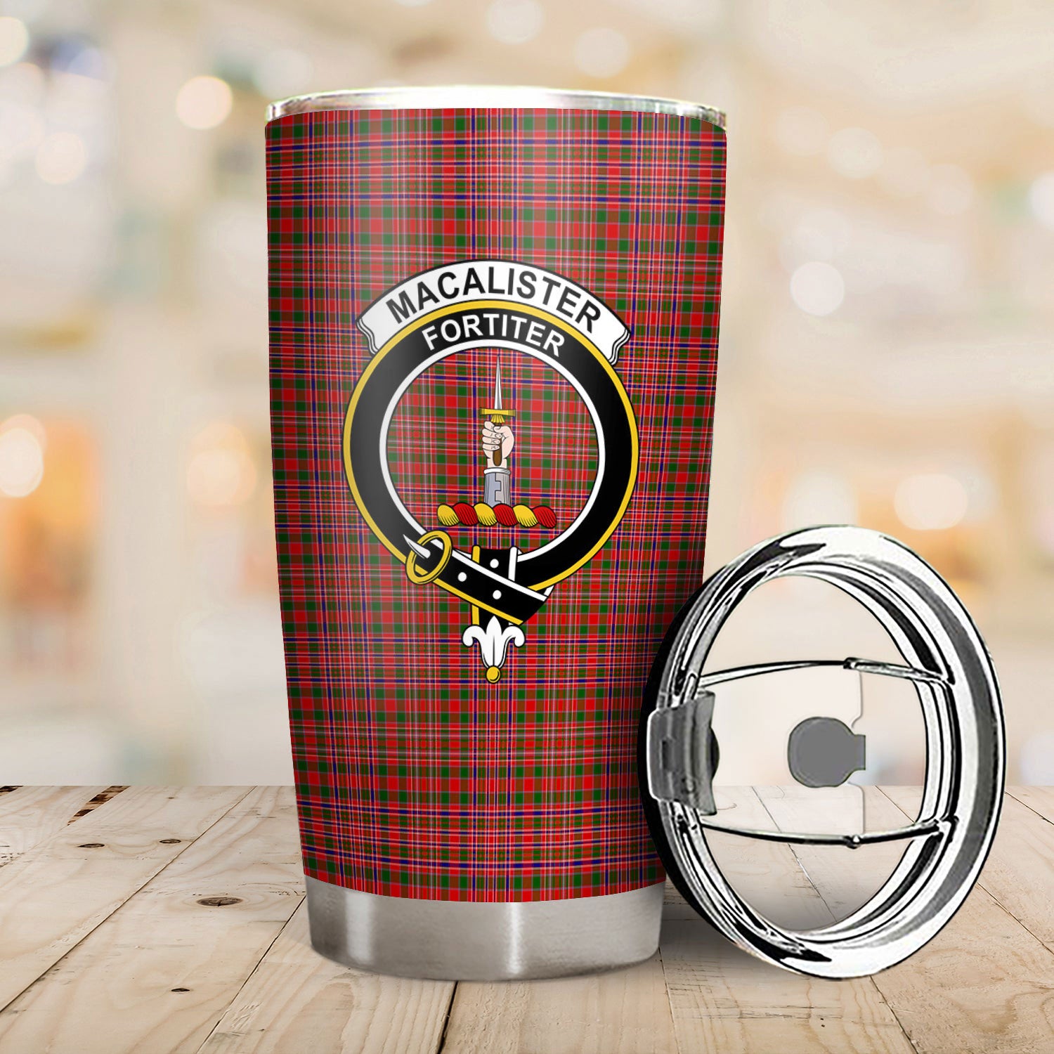 MacAlister Modern Tartan Crest Tumbler