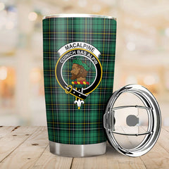 MacAlpine Ancient Tartan Crest Tumbler