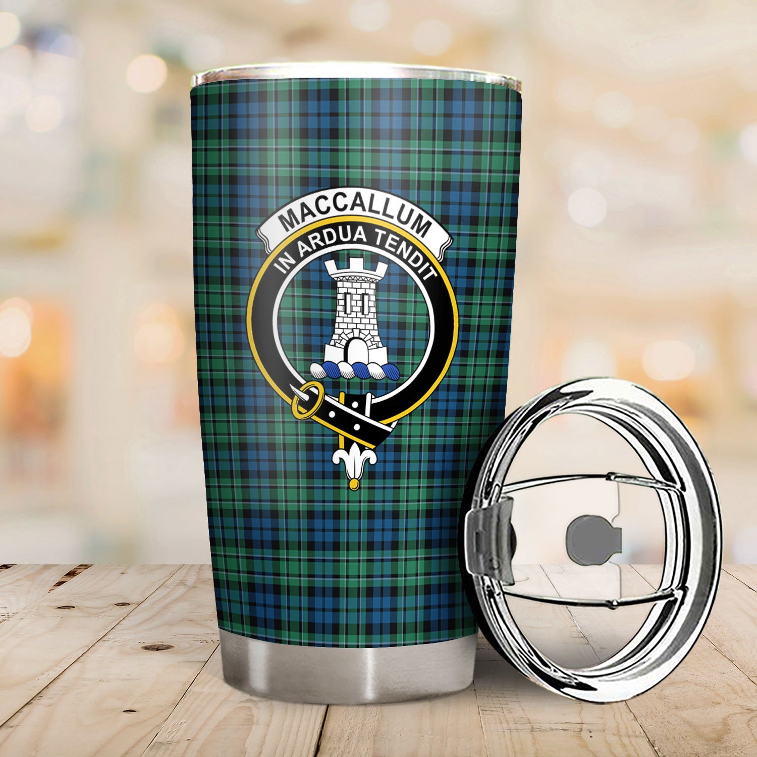 MacCallum Ancient Tartan Crest Tumbler