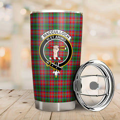 MacCulloch (McCulloch) Tartan Crest Tumbler