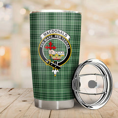 MacDonald Lord of the Isles Hunting Tartan Crest Tumbler