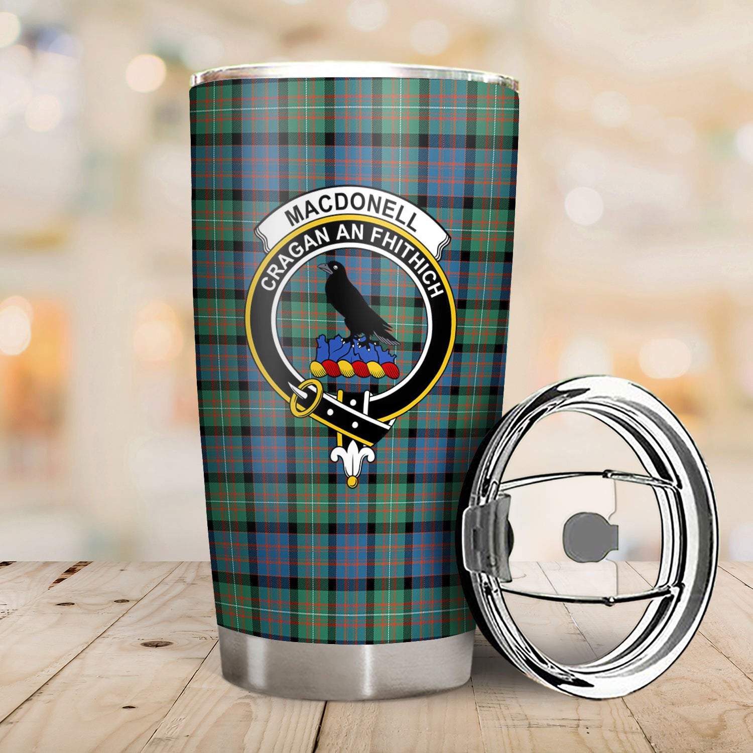 MacDonnell of Glengarry Ancient Tartan Crest Tumbler