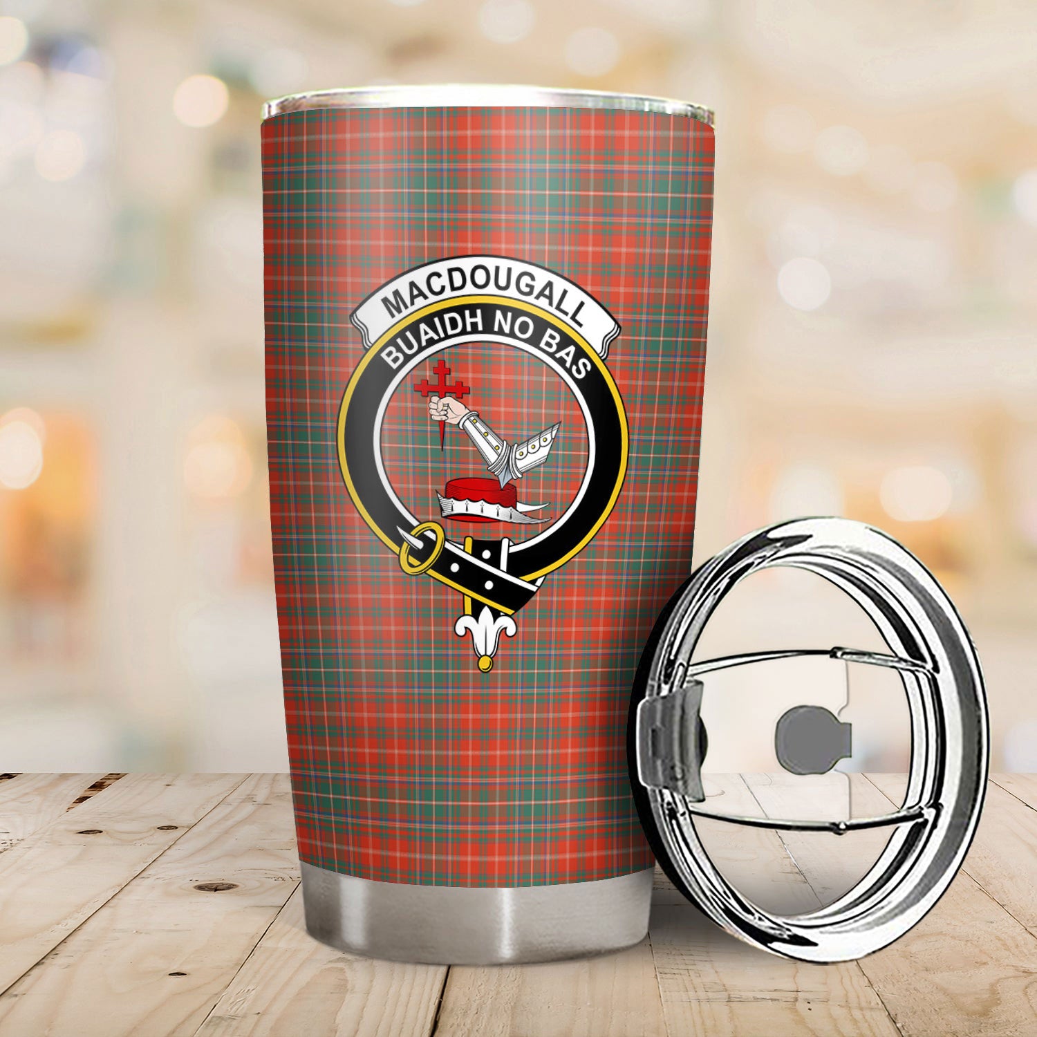 MacDougall Ancient Tartan Crest Tumbler