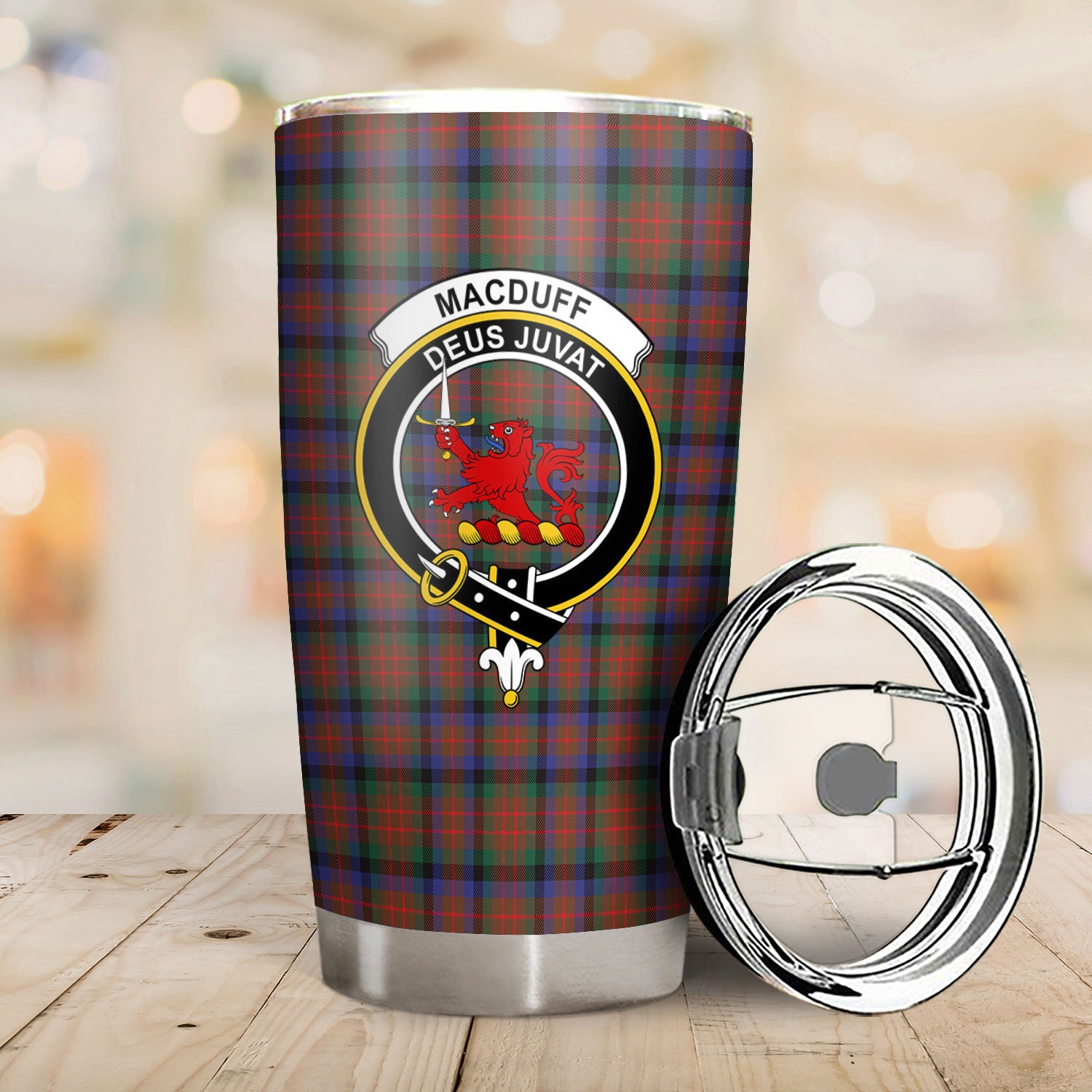 MacDuff Hunting Modern Tartan Crest Tumbler