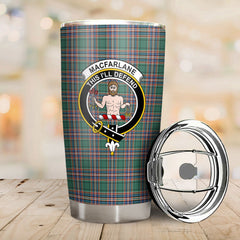 MacFarlane Hunting Ancient Tartan Crest Tumbler