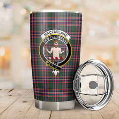 MacFarlane Hunting Modern Tartan Crest Tumbler