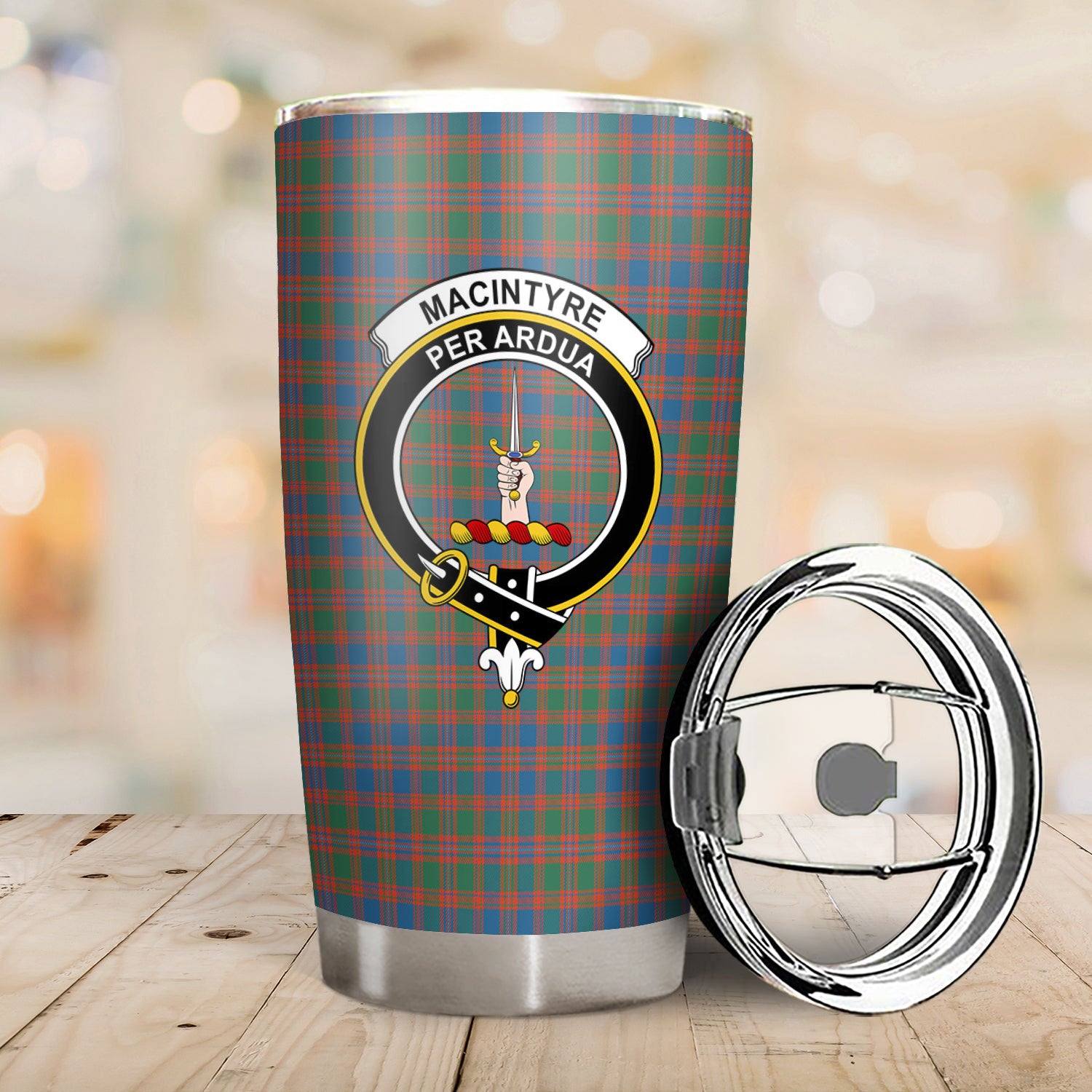 MacIntyre Ancient Tartan Crest Tumbler