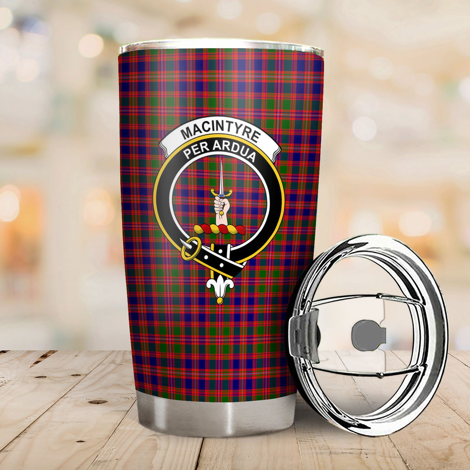 MacIntyre Modern Tartan Crest Tumbler