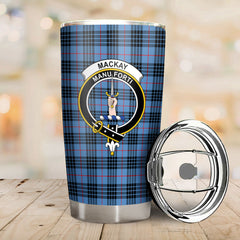 MacKay Blue Tartan Crest Tumbler