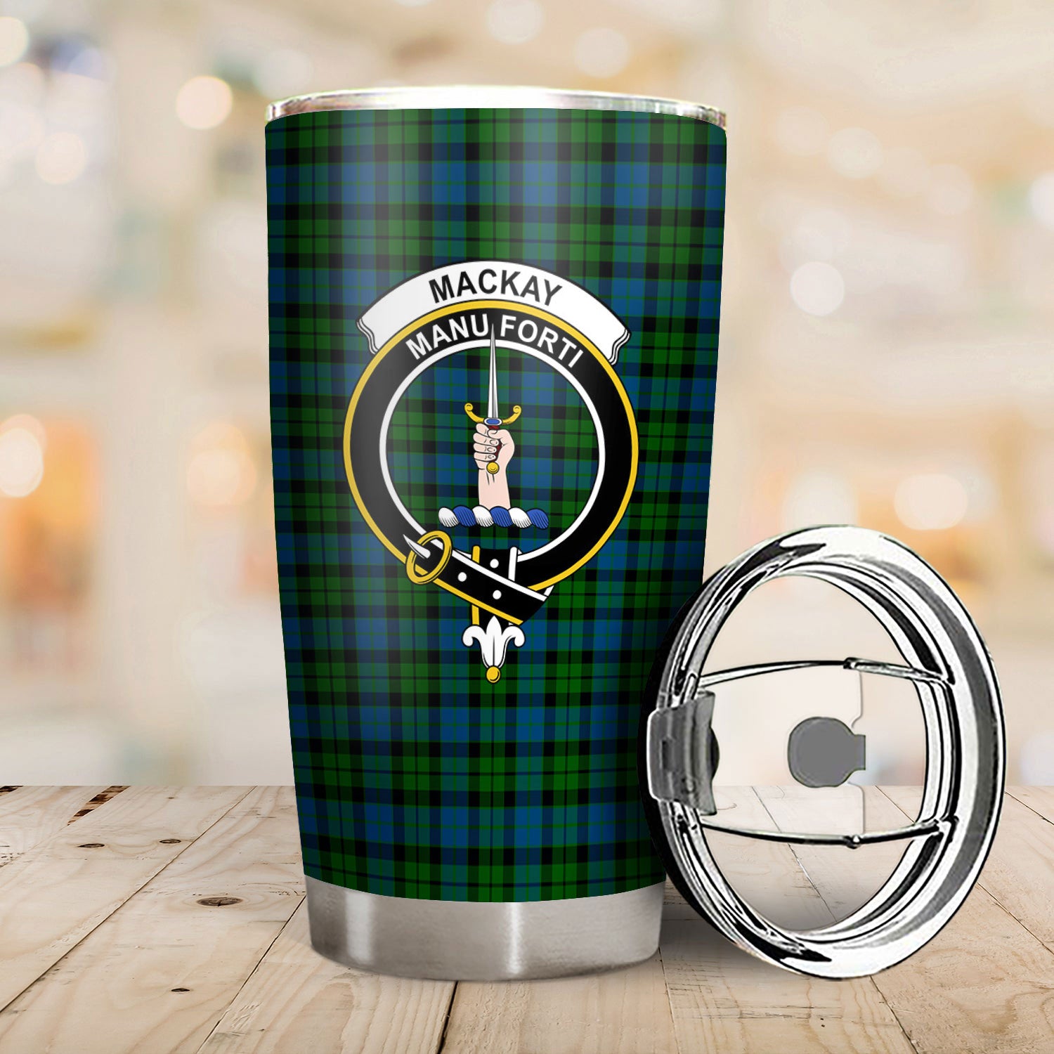 MacKay Modern Tartan Crest Tumbler