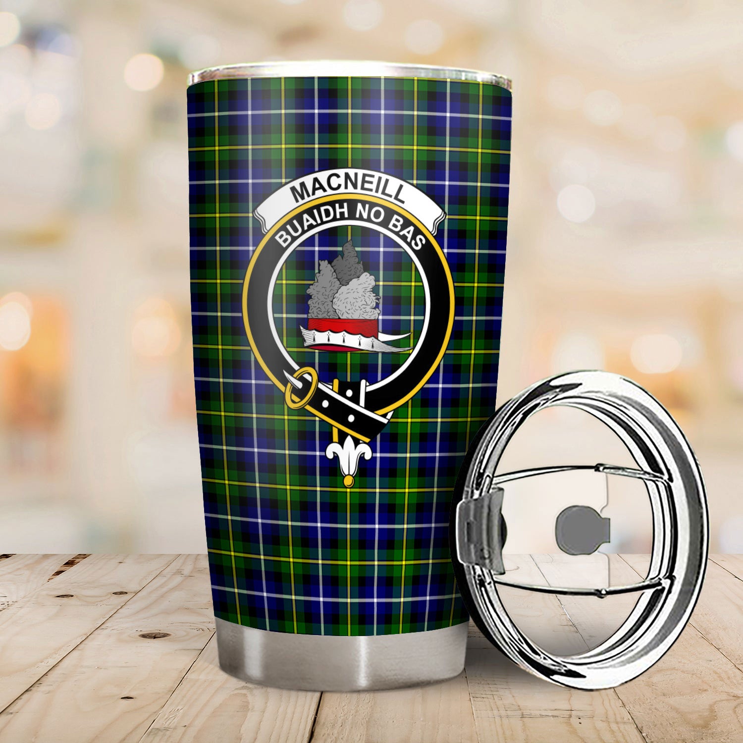 MacNeill of Barra Modern Tartan Crest Tumbler