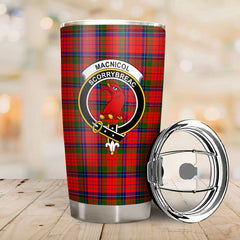 MacNicol (of Scorrybreac) Tartan Crest Tumbler