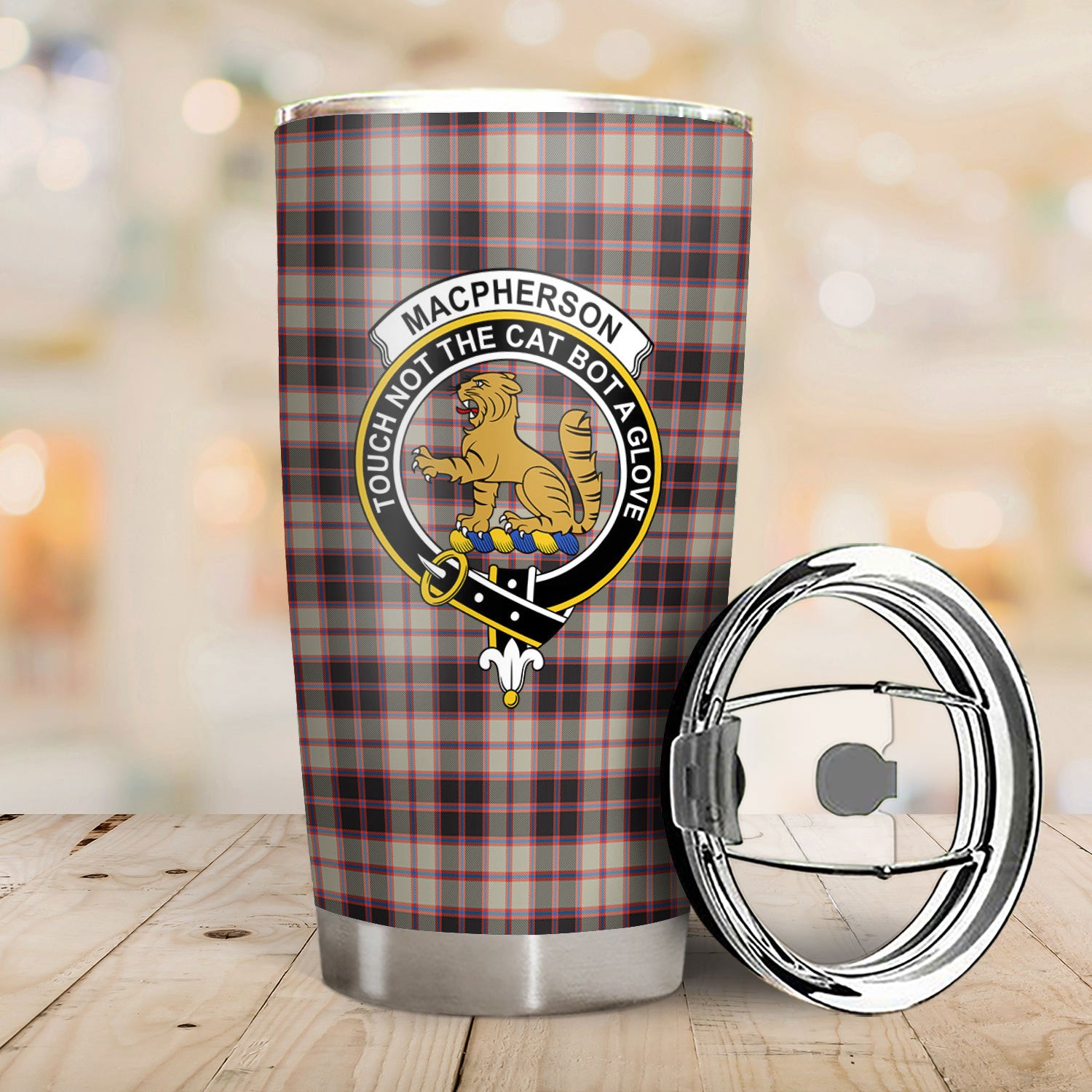 MacPherson Hunting Ancient Tartan Crest Tumbler