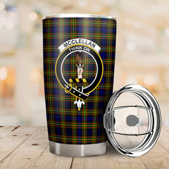 McClellan Modern Tartan Crest Tumbler