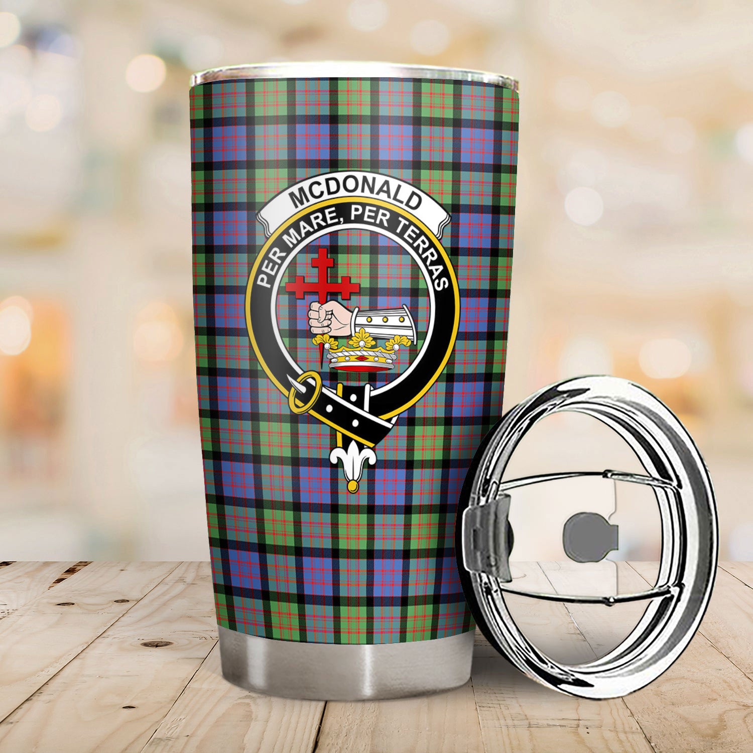 McDonald Ancient Tartan Crest Tumbler