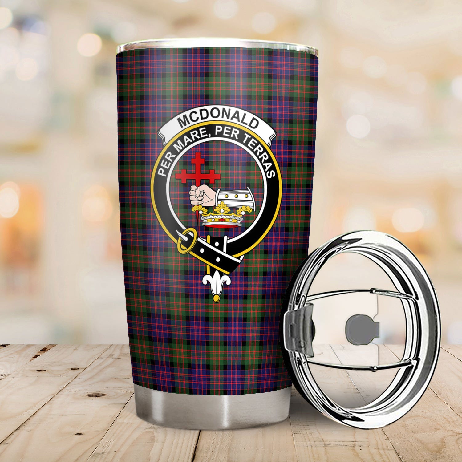 McDonald Modern Tartan Crest Tumbler