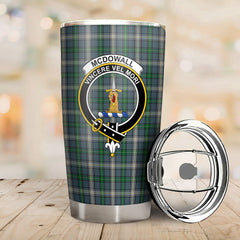 McDowall Tartan Crest Tumbler