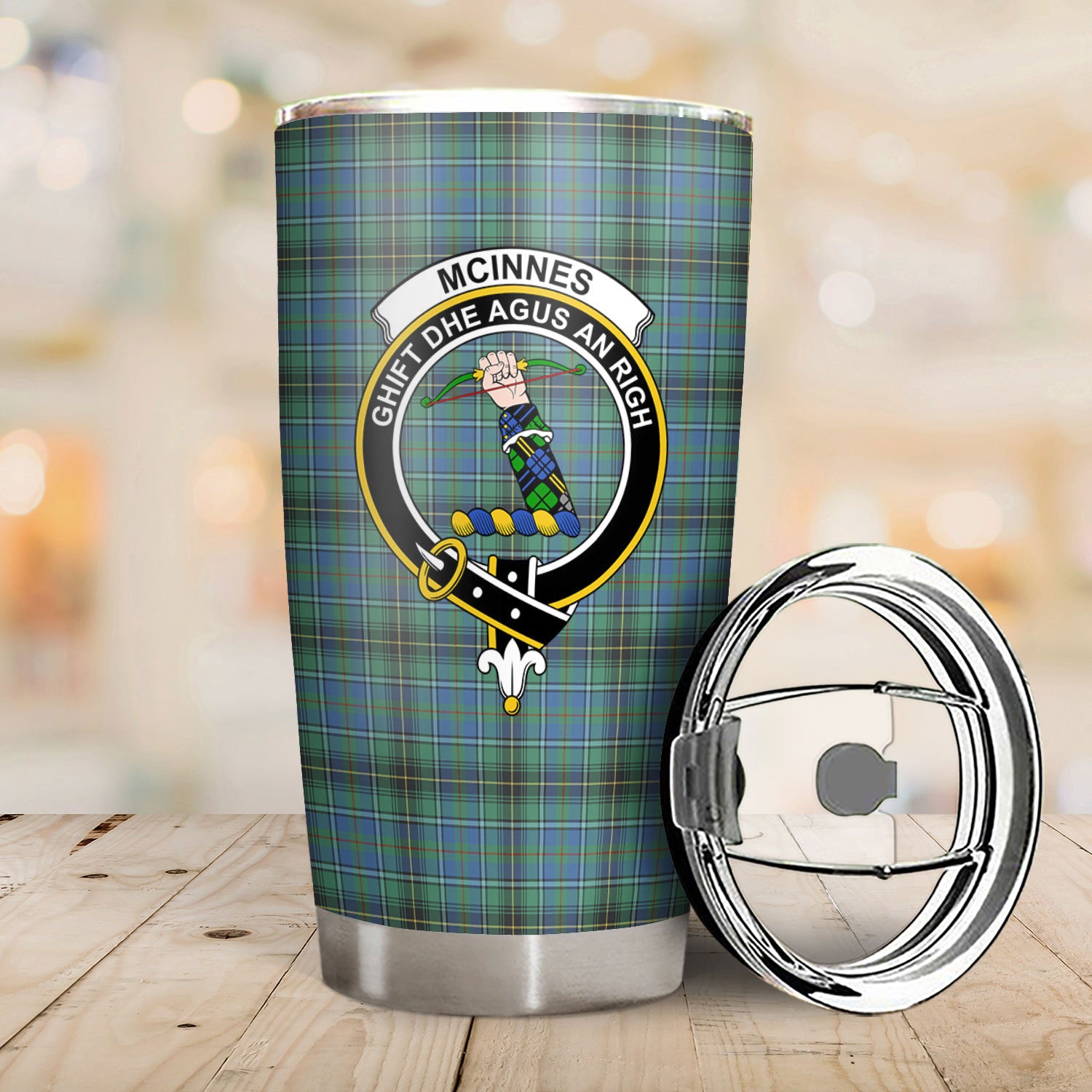 McInnes Ancient Tartan Crest Tumbler