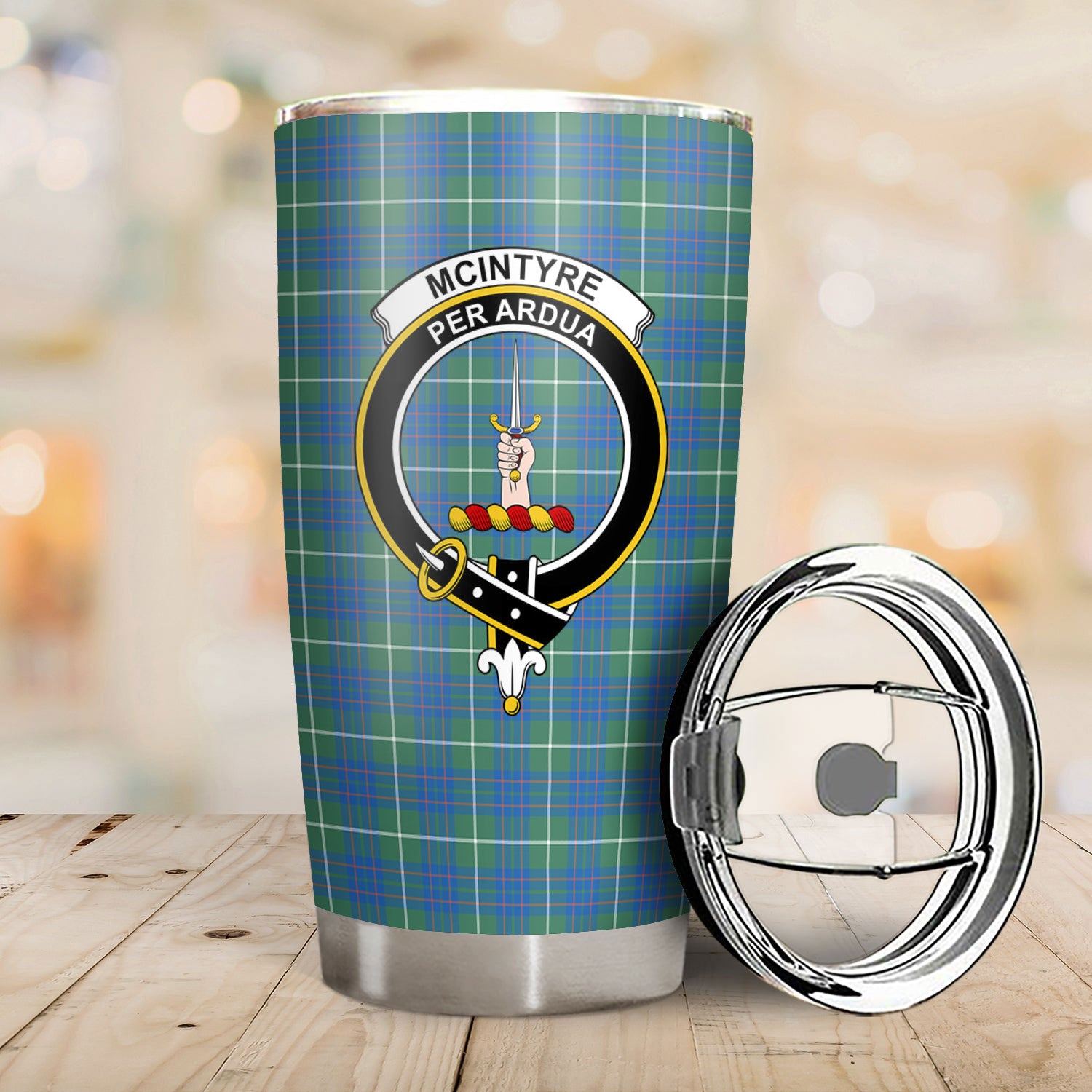 McIntyre Hunting Ancient Tartan Crest Tumbler