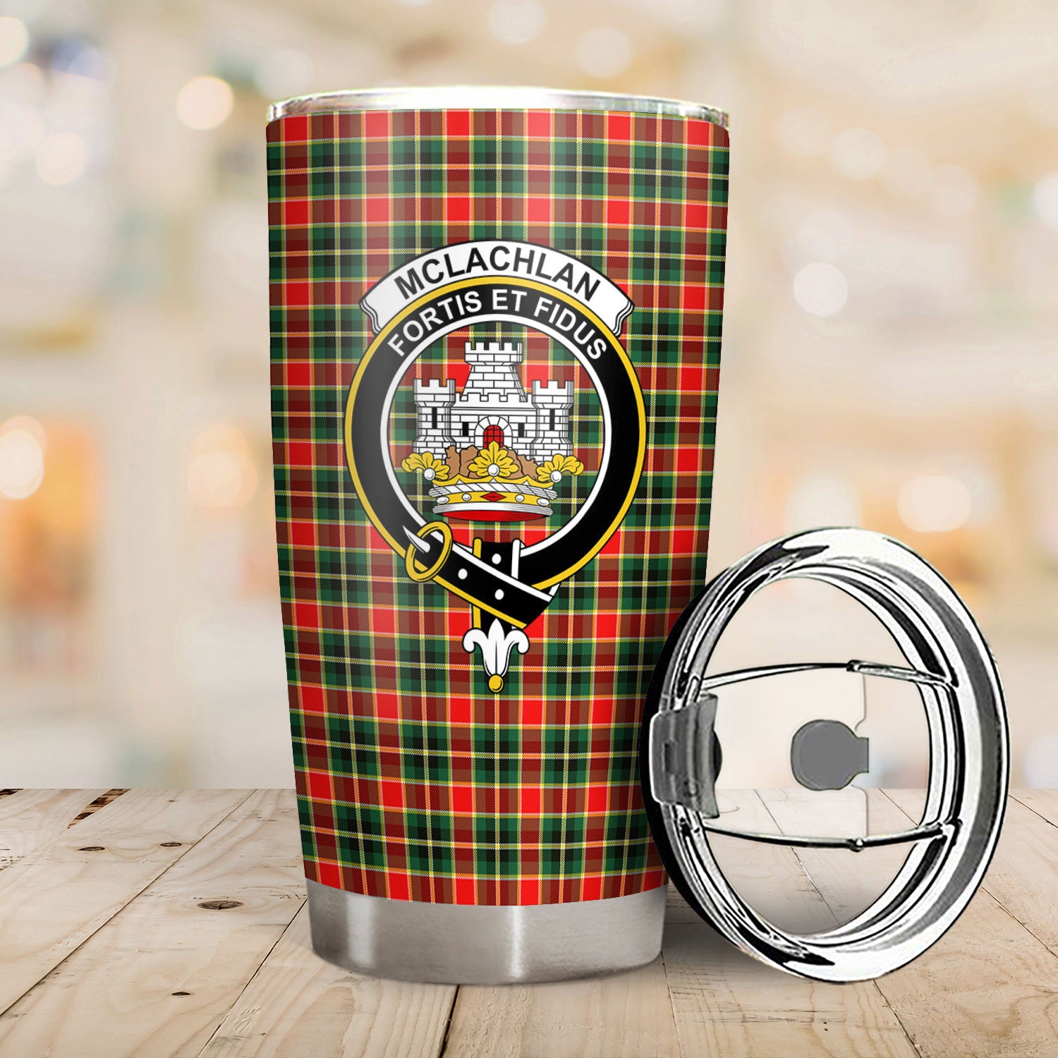 McLachlan Hunting Modern Tartan Crest Tumbler