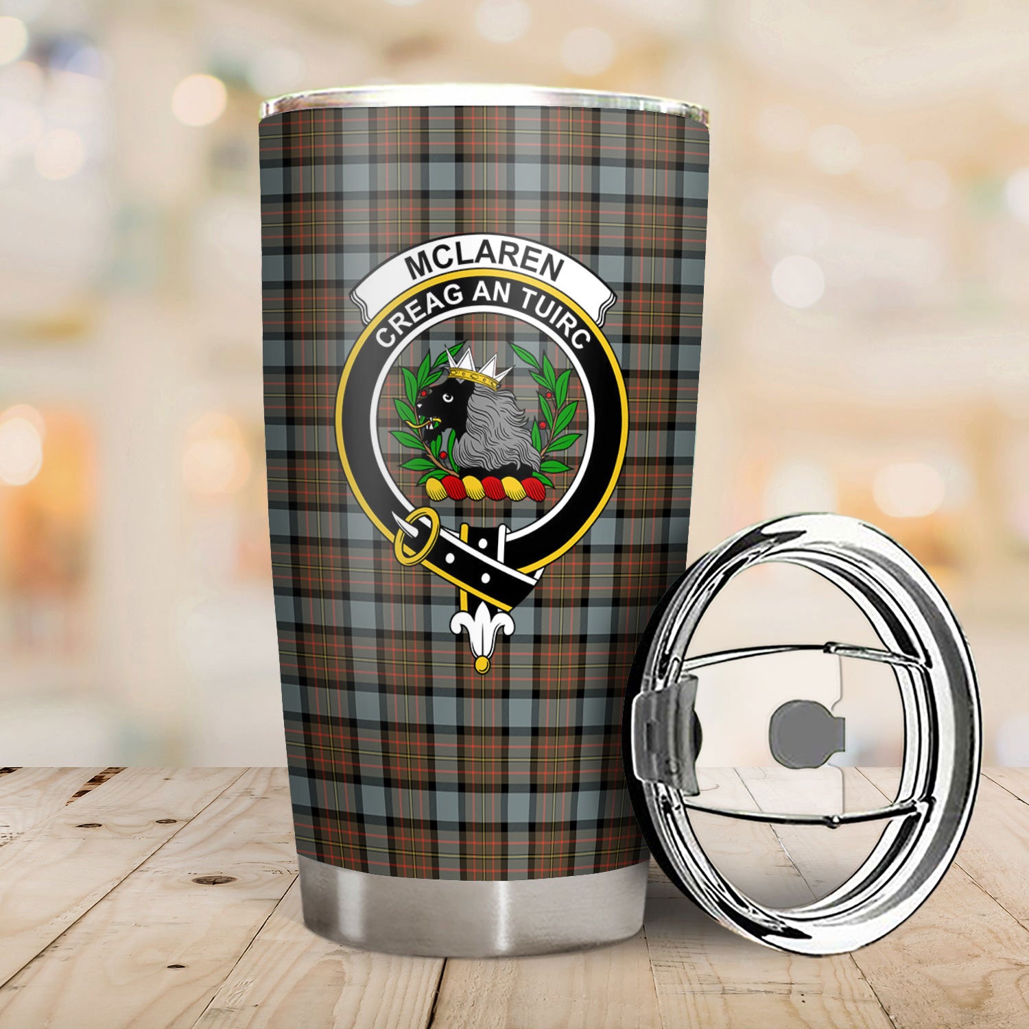 McLaren Weathered Tartan Crest Tumbler