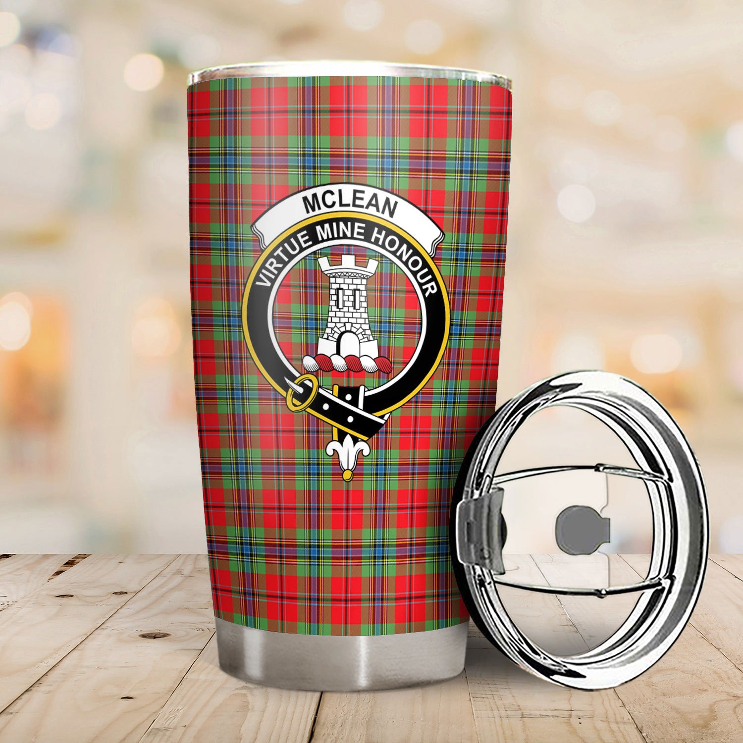 McLean of Duart Modern Tartan Crest Tumbler