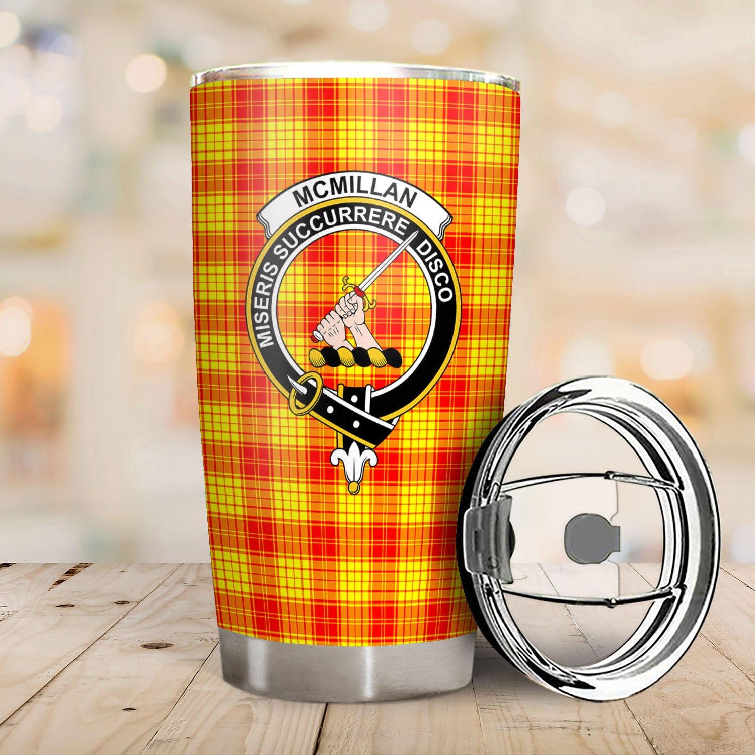 McMillan Clan Tartan Crest Tumbler