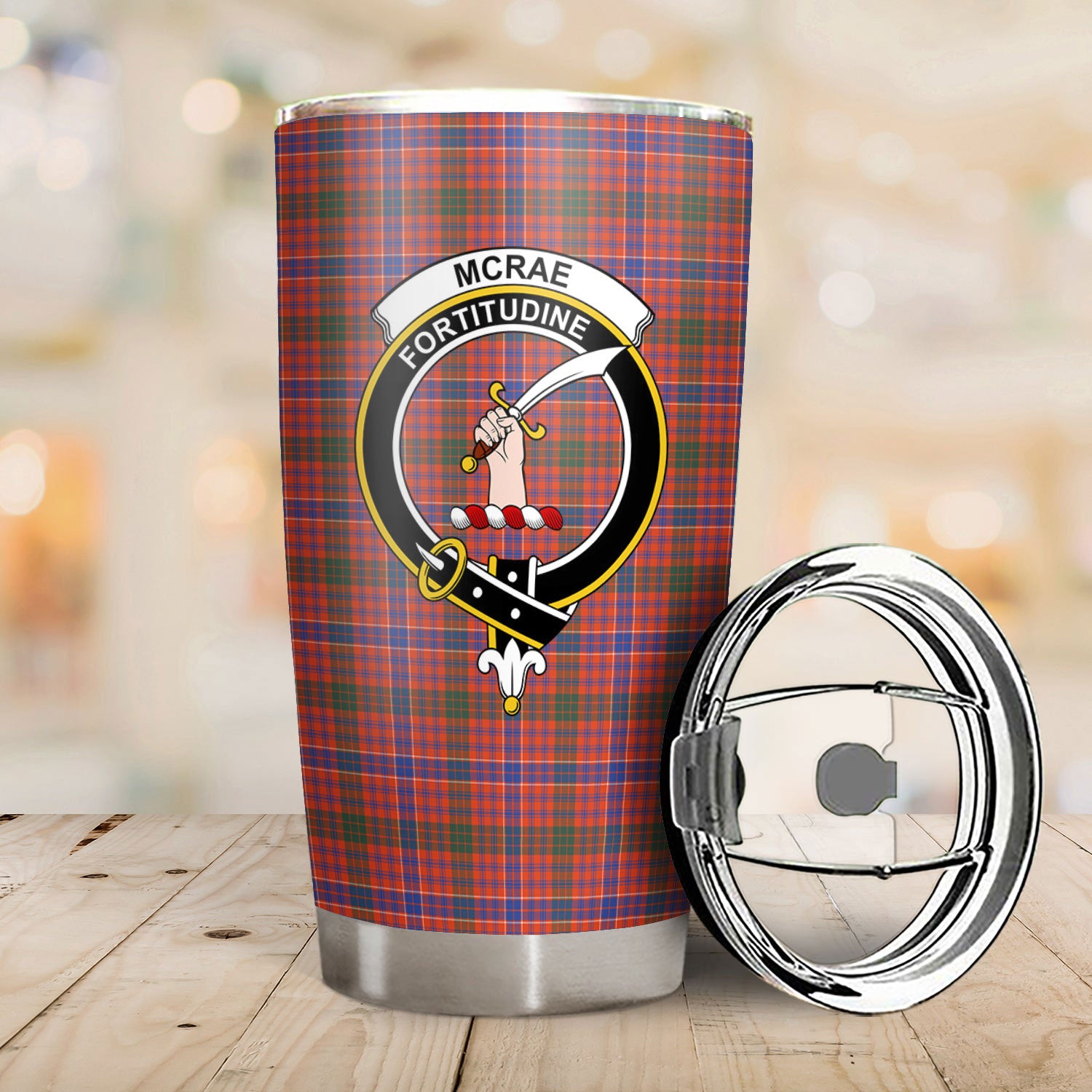 McRae Ancient Tartan Crest Tumbler