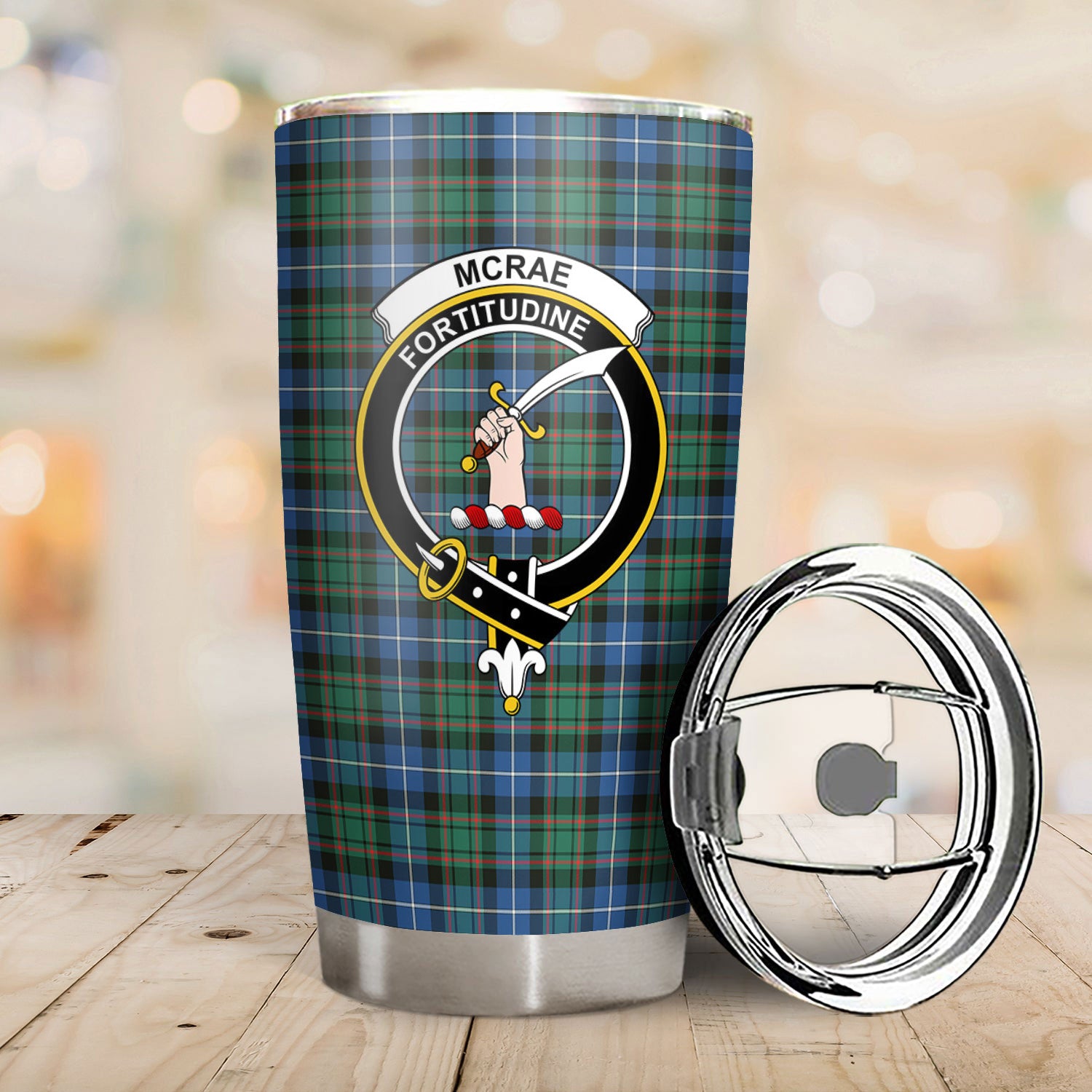 McRae Hunting Ancient Tartan Crest Tumbler