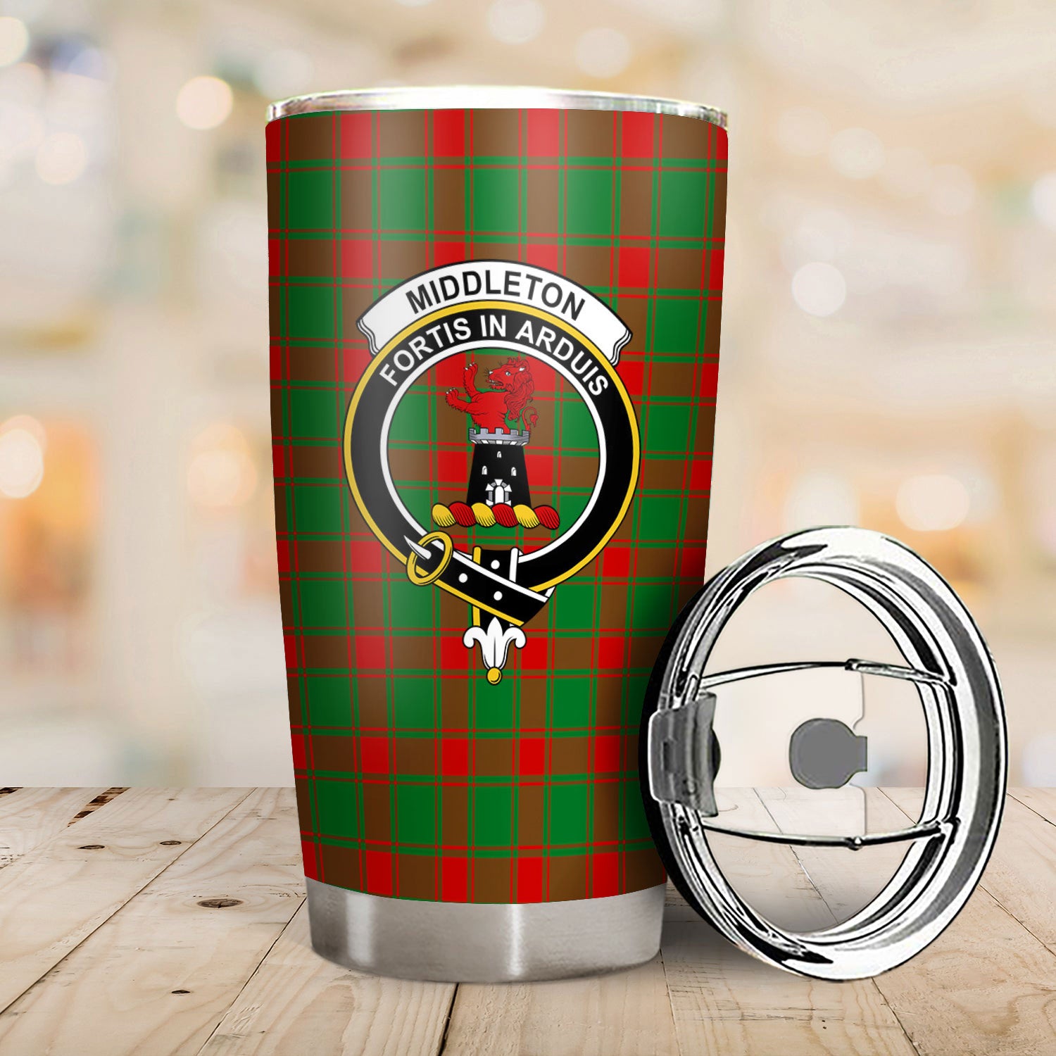 Middleton Modern Tartan Crest Tumbler