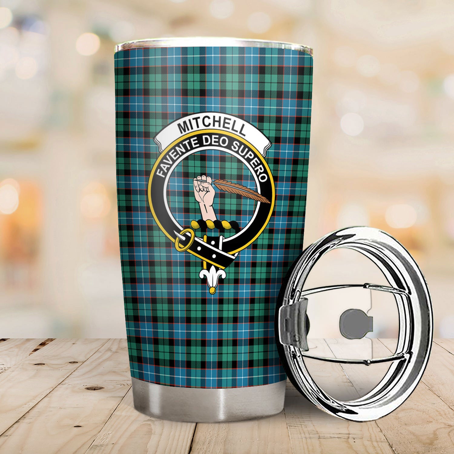 Mitchell Ancient Tartan Crest Tumbler