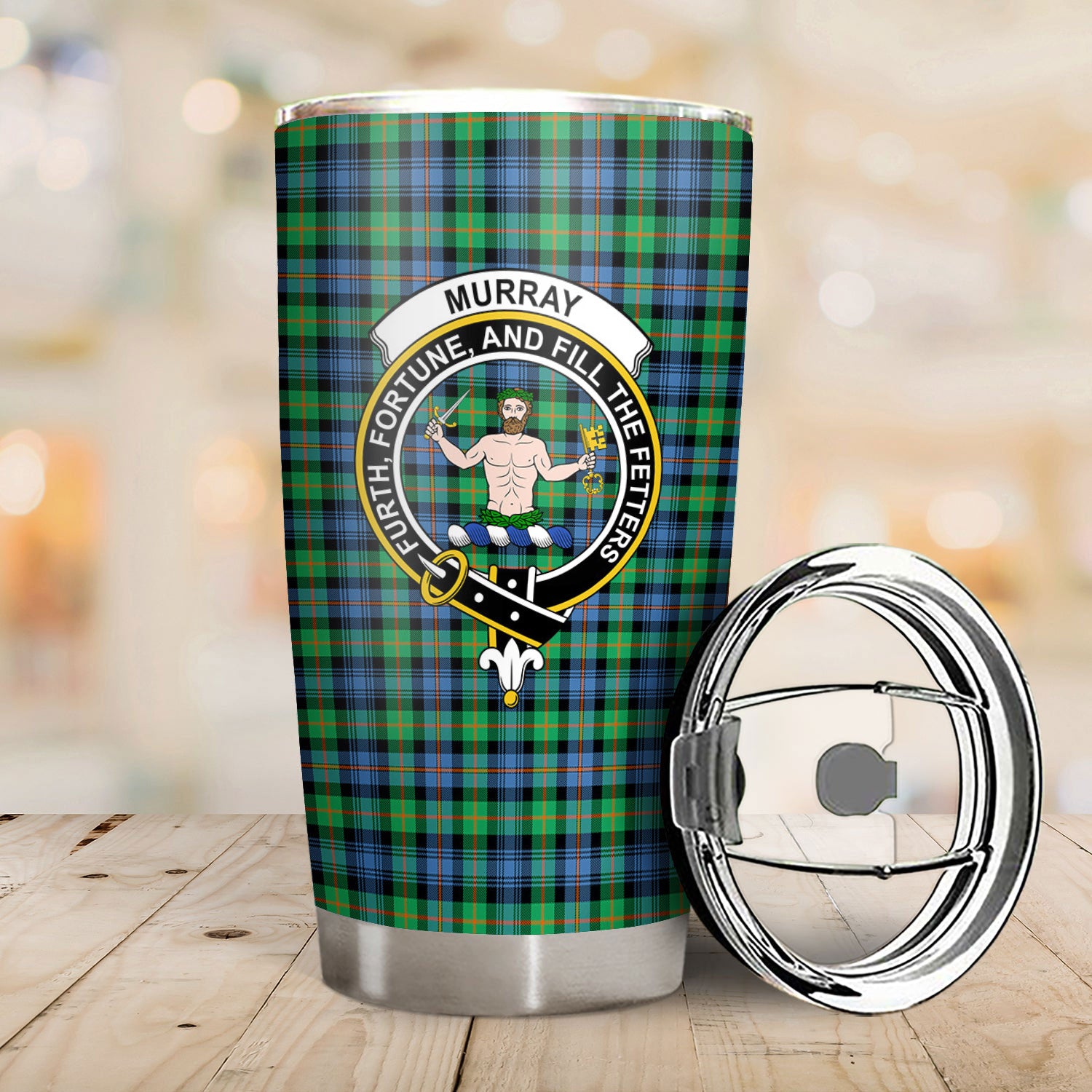 Murray of Atholl Ancient Tartan Crest Tumbler