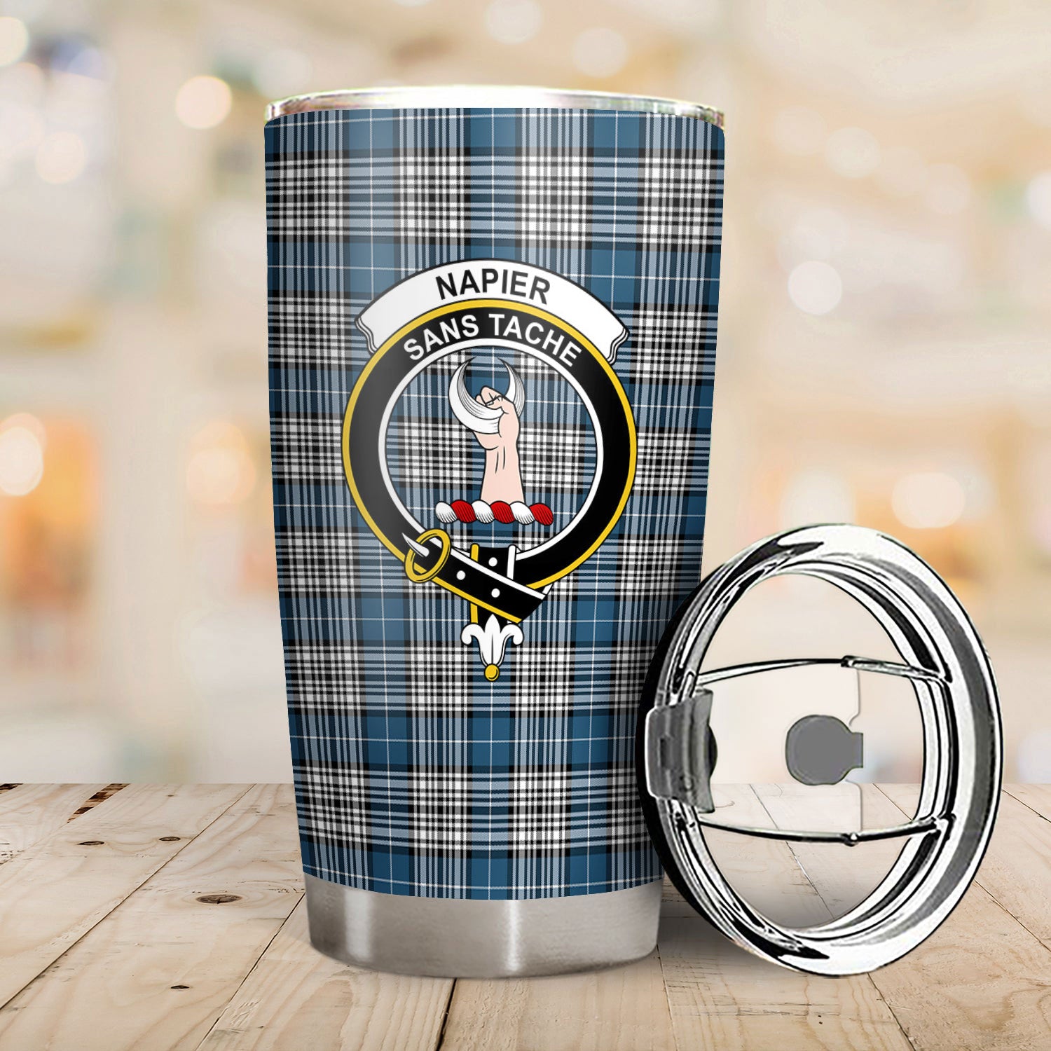 Napier Modern Tartan Crest Tumbler