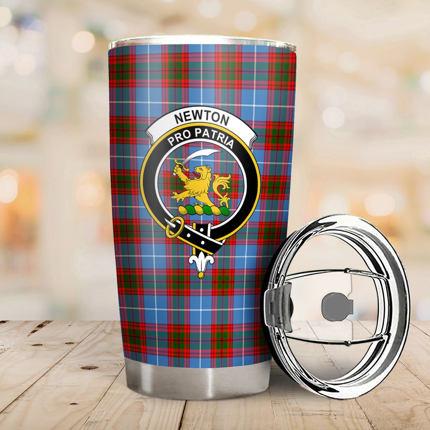 Newton Tartan Crest Tumbler