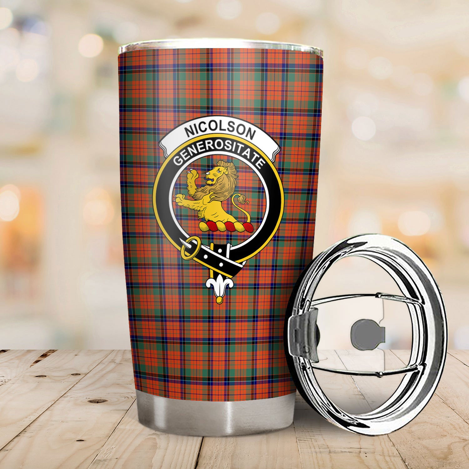 Nicolson Ancient Tartan Crest Tumbler