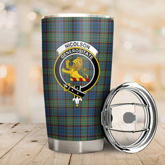 Nicolson Hunting Ancient Tartan Crest Tumbler