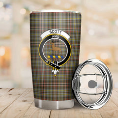 Scott Green Weathered Tartan Crest Tumbler